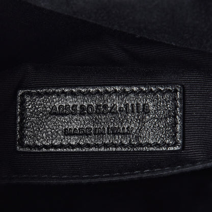 Saint Laurent Calfskin Matelasse Monogram Lou Camera Bag Black 7 of 9