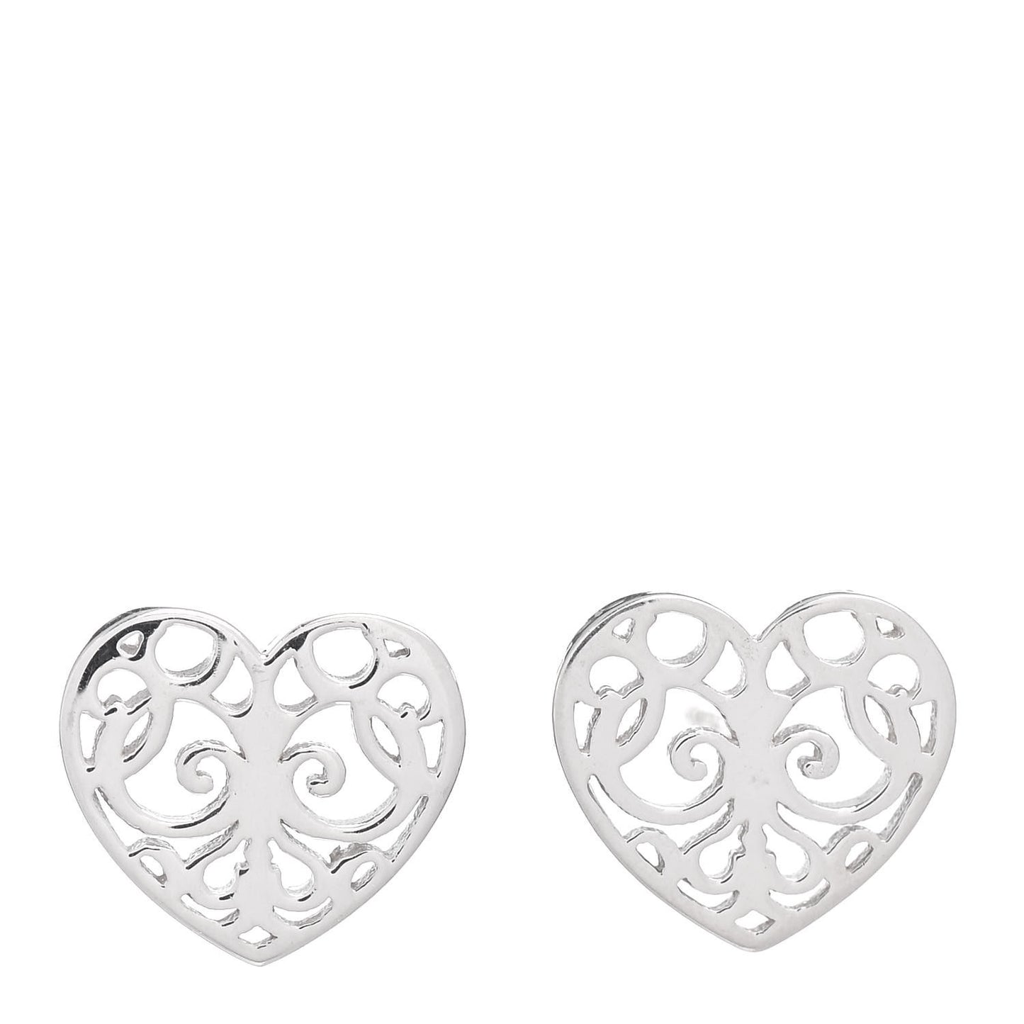 Sterling Silver Enchant Heart Earrings