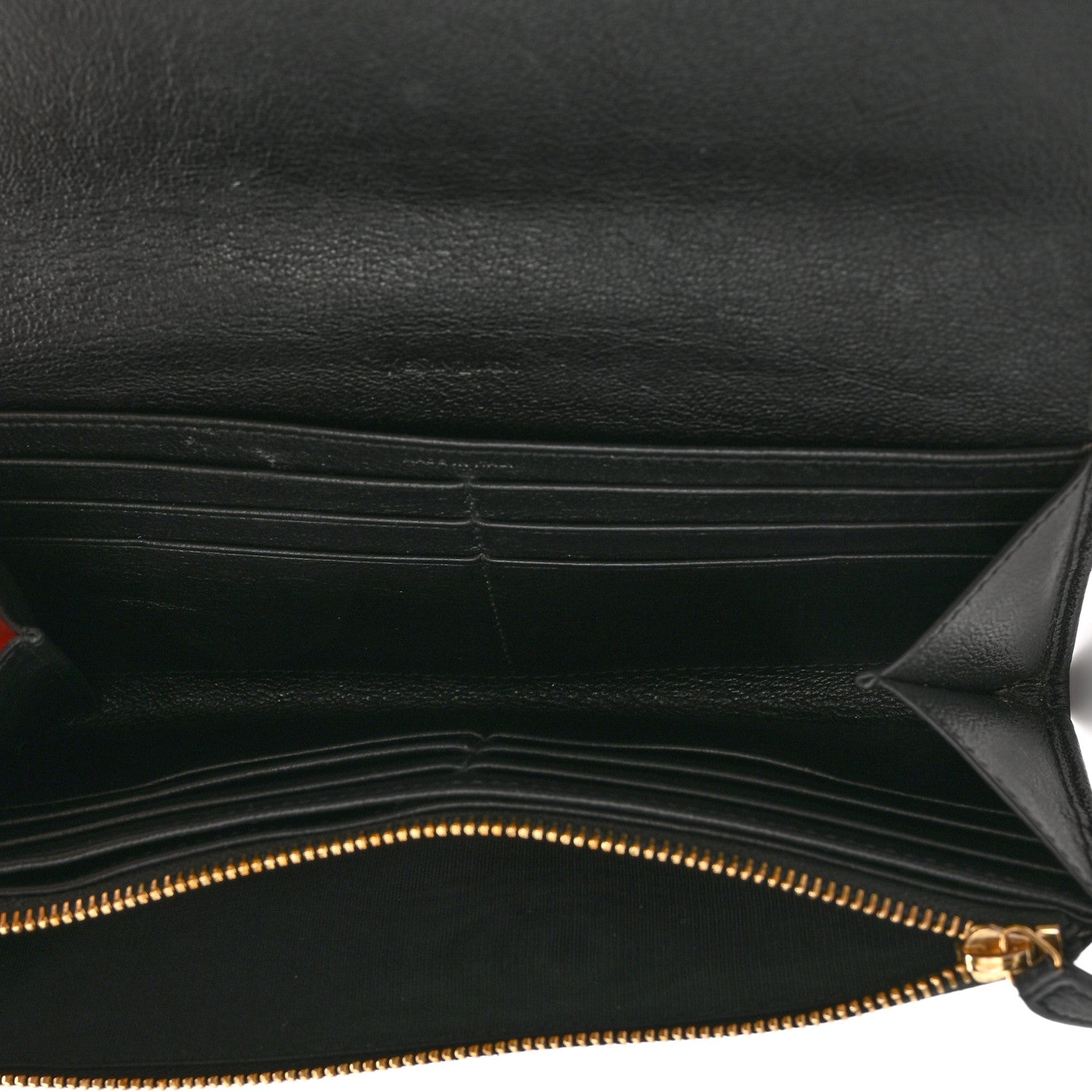 Saint Laurent Chevre Belle De Jour Flap Wallet Black 5 of 13