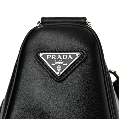 Prada Grace Lux Triangle Shoulder Bag Black 10 of 12