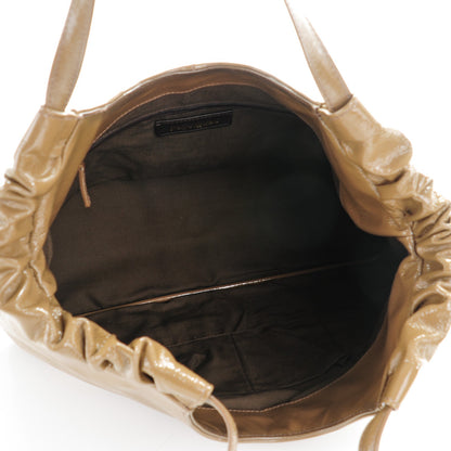 Saint Laurent Patent Calfskin Belle de Jour Cabas Tote Camel 5 of 7