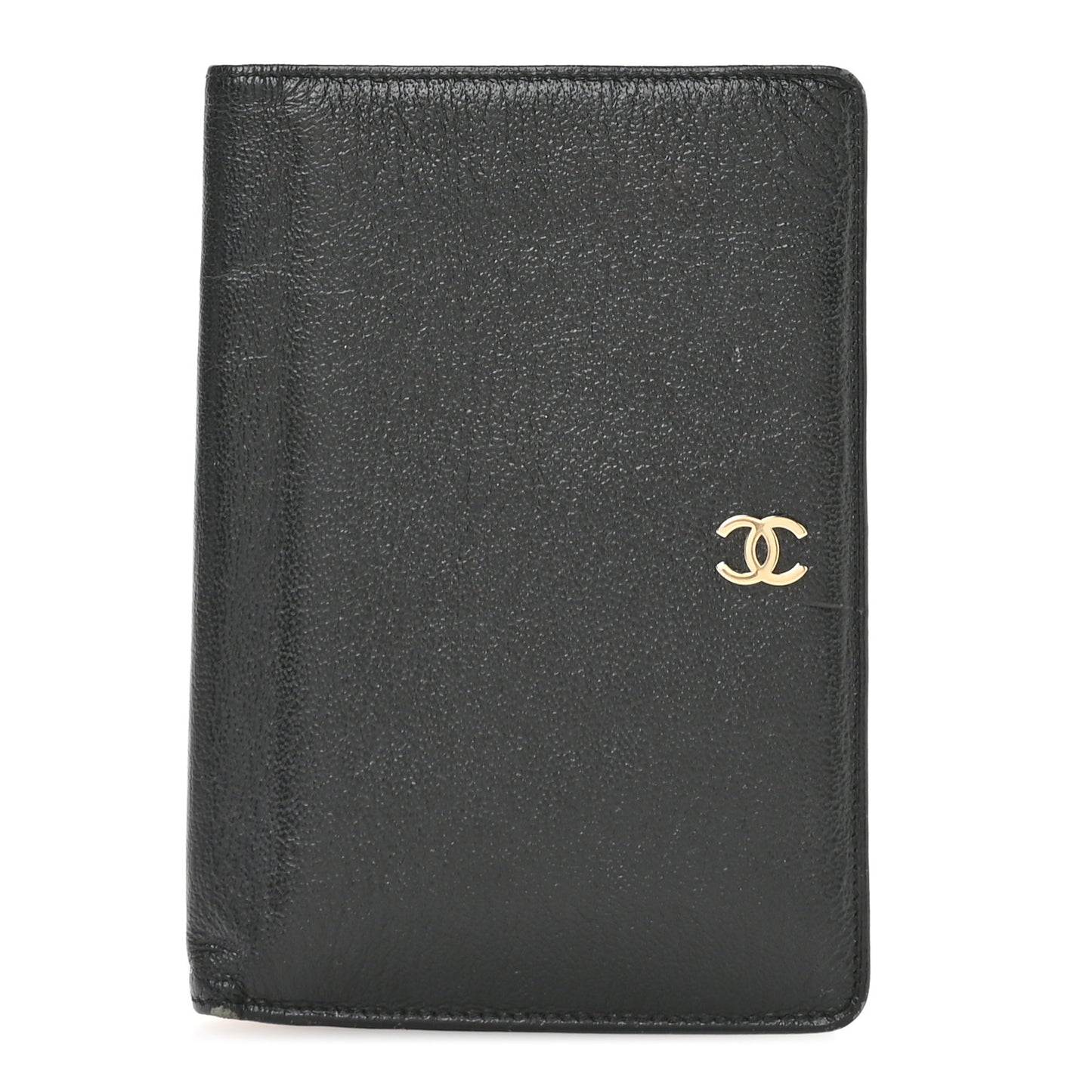 Goatskin Yen Wallet Black