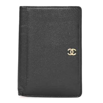 Chanel Goatskin Yen Wallet Black 1 of 8