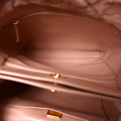 Chanel Shearling Lambskin Chain Shoulder Bag Pink 5 of 10