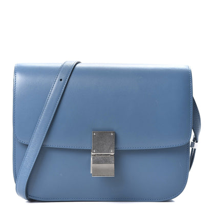 Celine Smooth Calfskin Medium Classic Box Flap Bag Slate 1 of 13