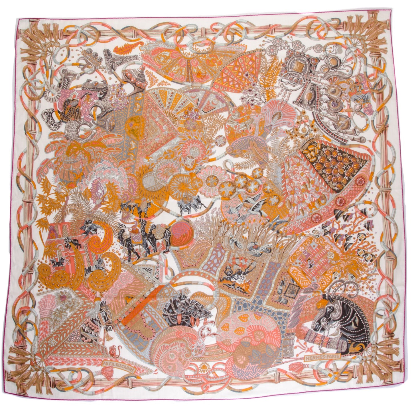 Cashmere Silk Au Fil Du Carre Shawl 140