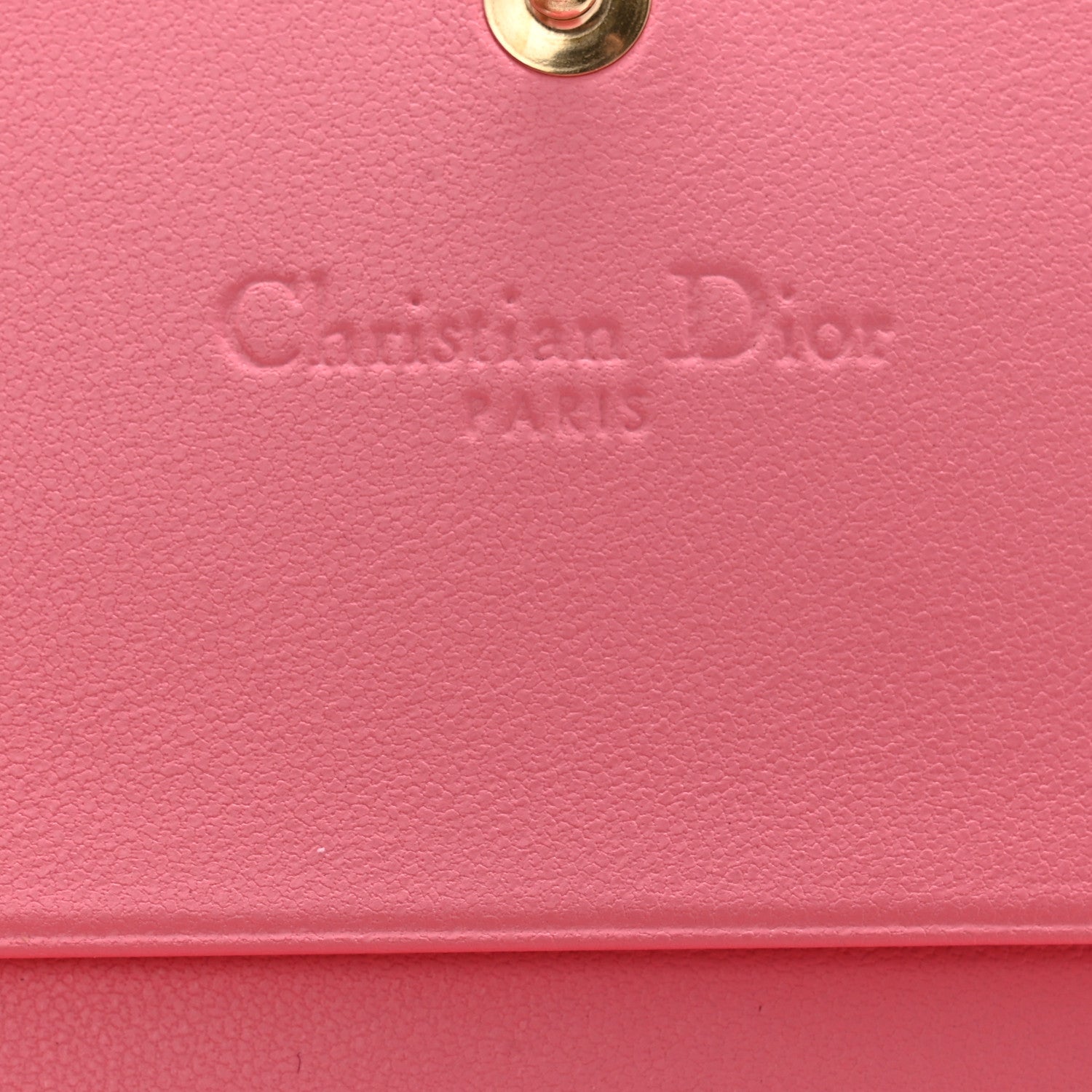 Christian Dior Lambskin Cannage Mini Lady Dior Wallet Pink 6 of 10