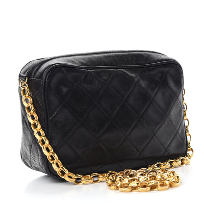 Chanel Lambskin Quilted CC Tassel Camera Bag Black 3 of 11