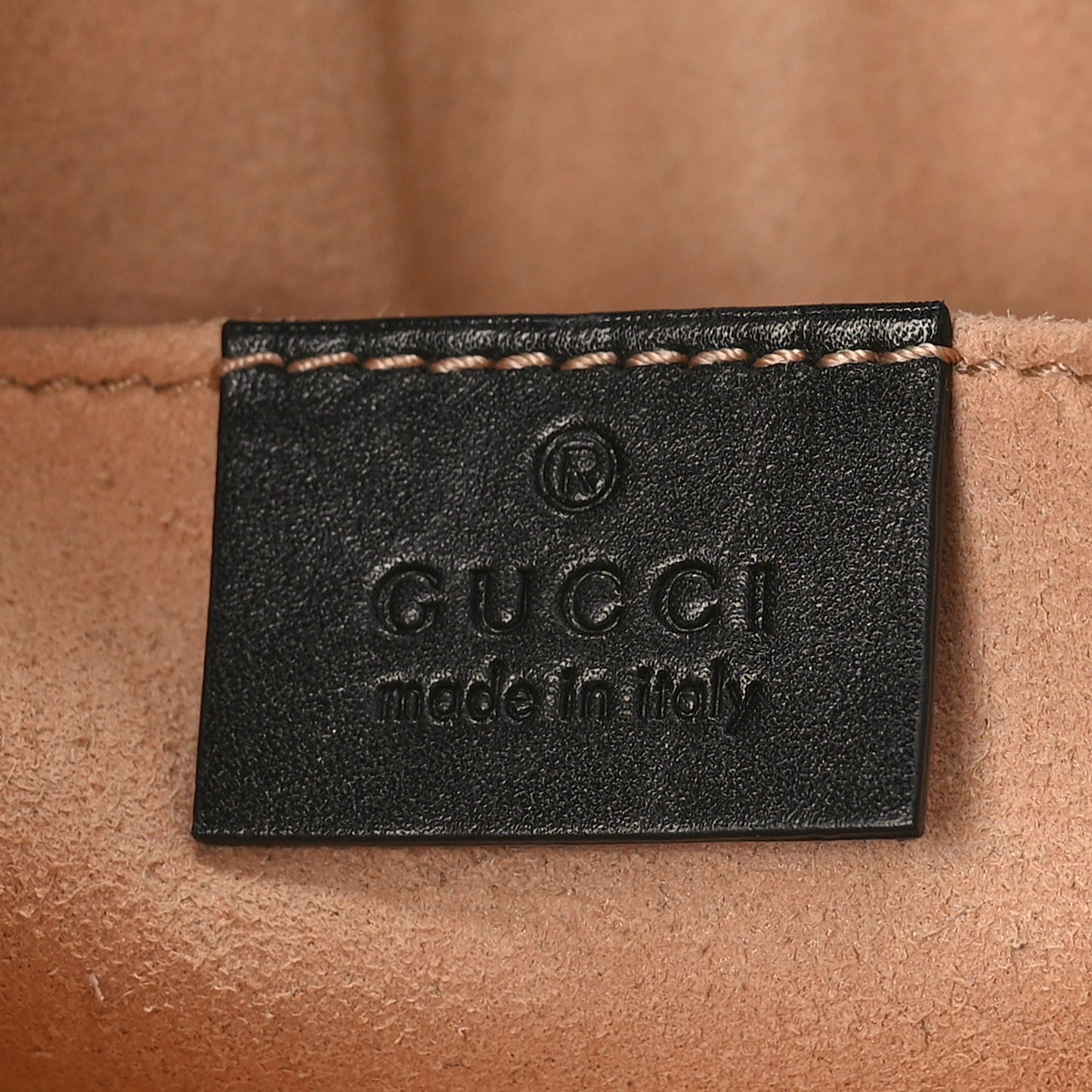 Calfskin Matelasse Mini GG Marmont Shoulder Bag Black