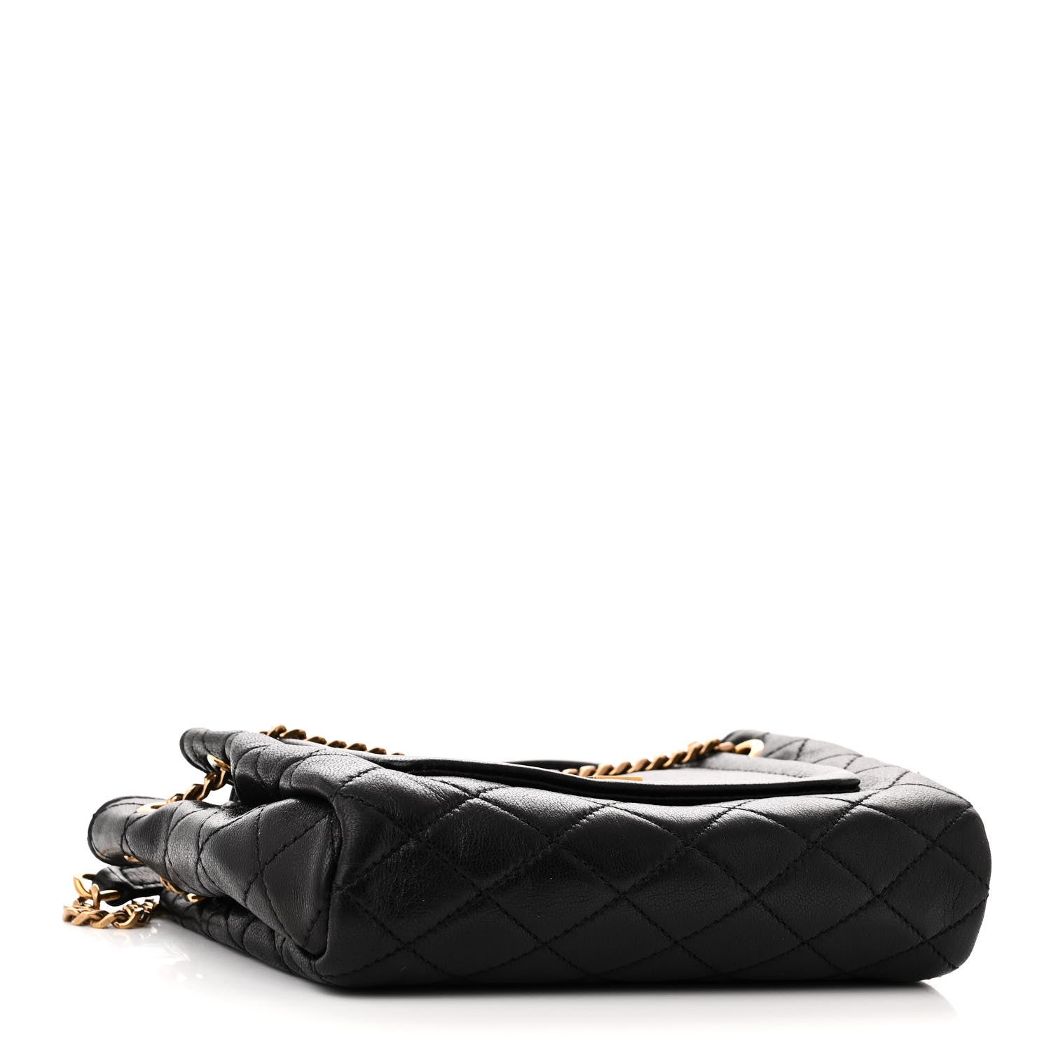 Saint Laurent Lambskin Quilted Monogram Mini Nolita Black 4 of 10