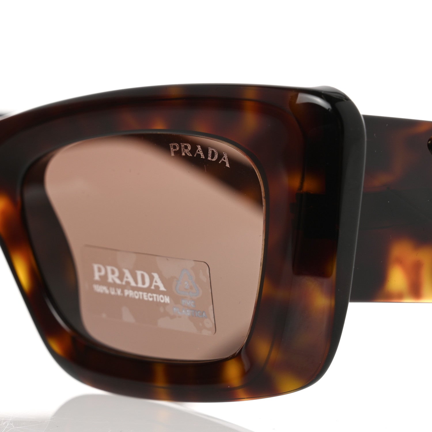 Prada Acetate Symbole Sunglasses SPR 13Z Havana 7 of 8