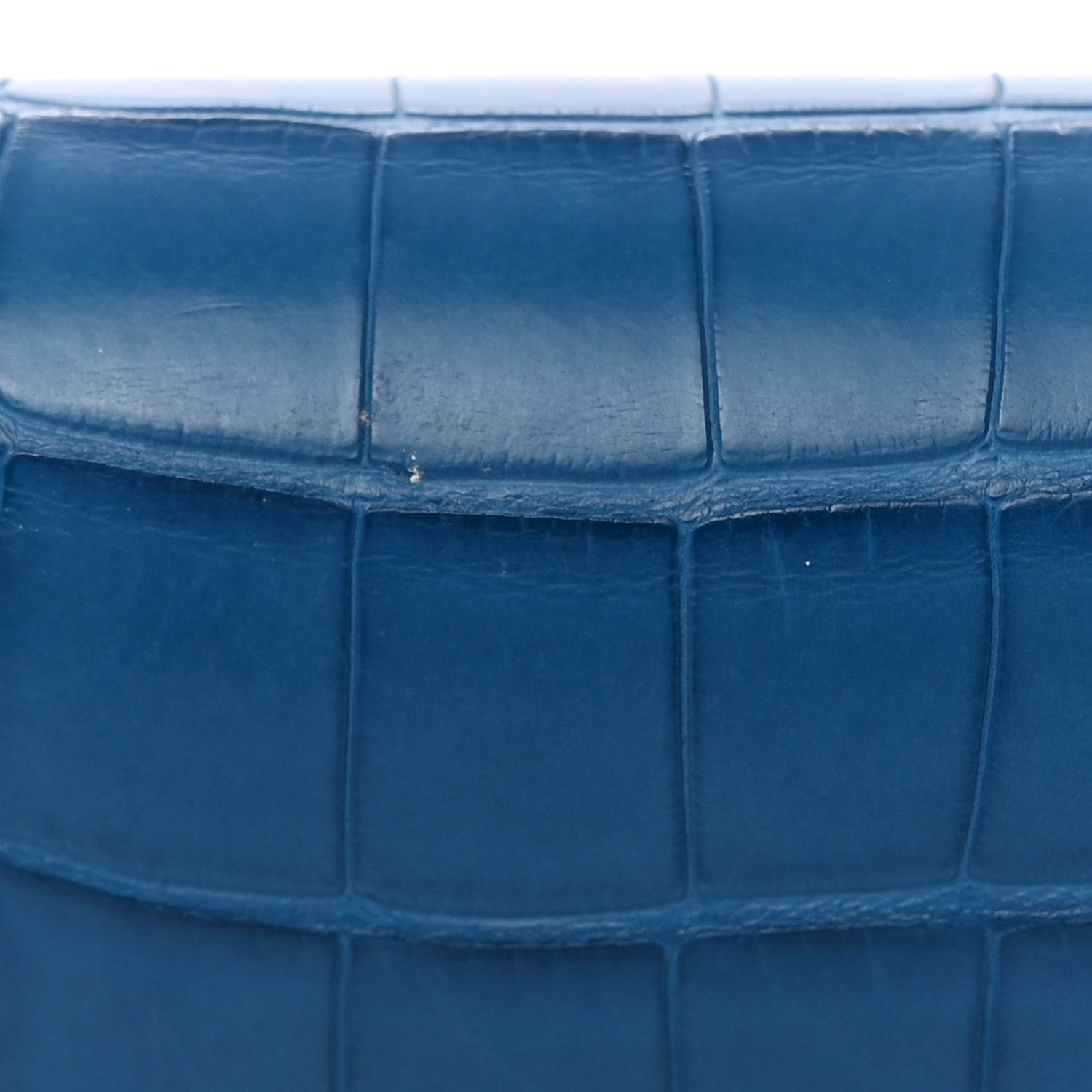 Hermes Matte Alligator Constance Long Wallet To Go Bleu Zellige 12 of 13