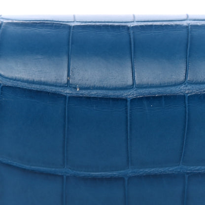 Hermes Matte Alligator Constance Long Wallet To Go Bleu Zellige 12 of 13
