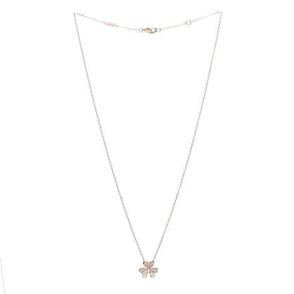 Van Cleef & Arpels 18K Yellow Gold Diamond Mini Frivole Pendant Pave Necklace 3 of 8