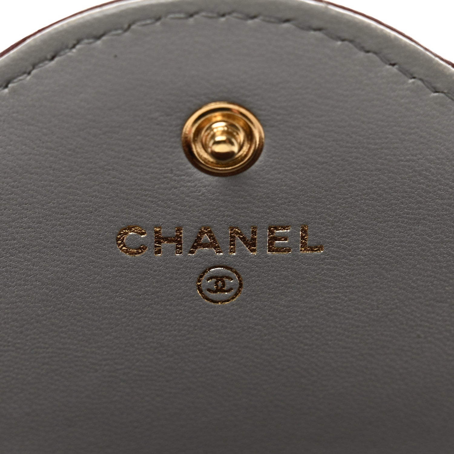 Chanel Lambskin Quilted Large Two Tone Day Gusset Flap Wallet Grey Burgundy 6 of 10