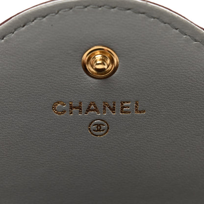 Chanel Lambskin Quilted Large Two Tone Day Gusset Flap Wallet Grey Burgundy 6 of 10