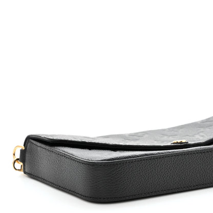 Louis Vuitton Empreinte Pochette Felicie Chain Wallet Black 9 of 10