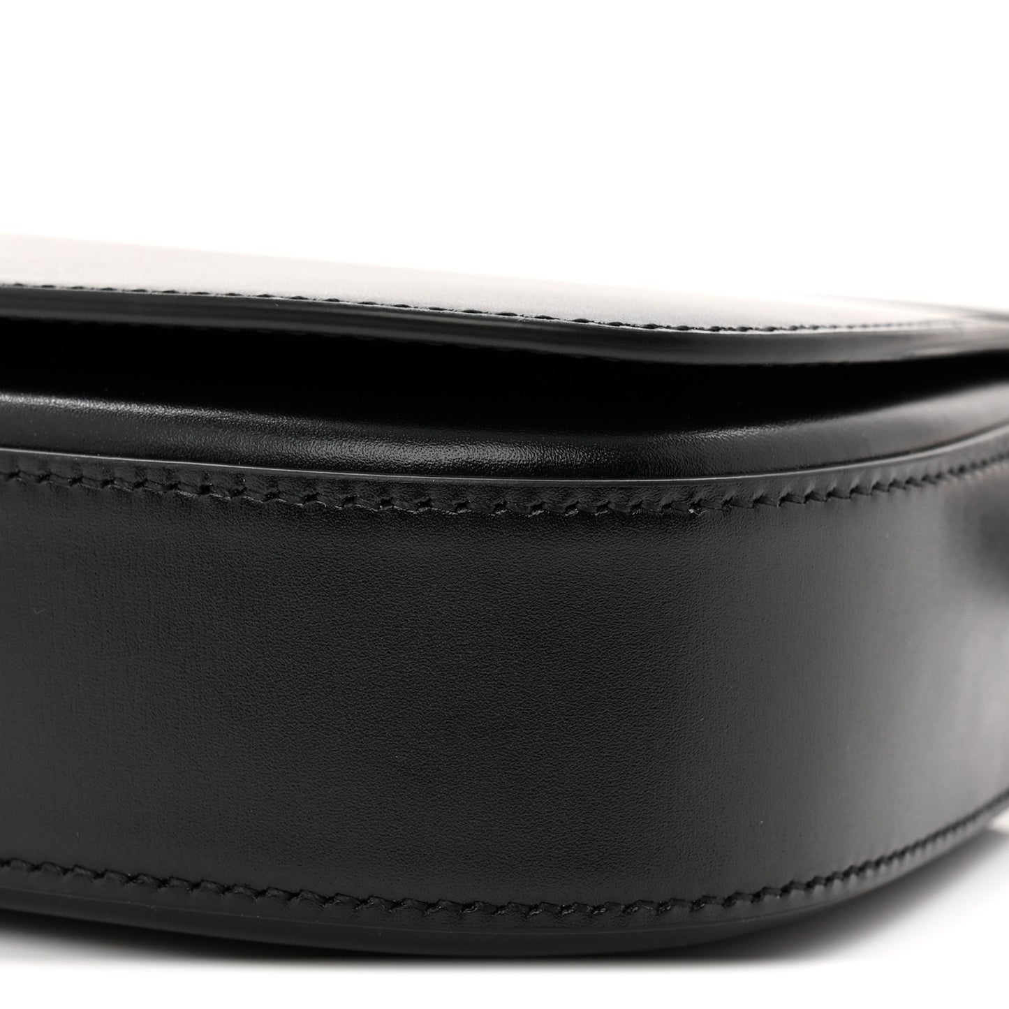Box Calfskin Mini Voltaire Shoulder Bag Black