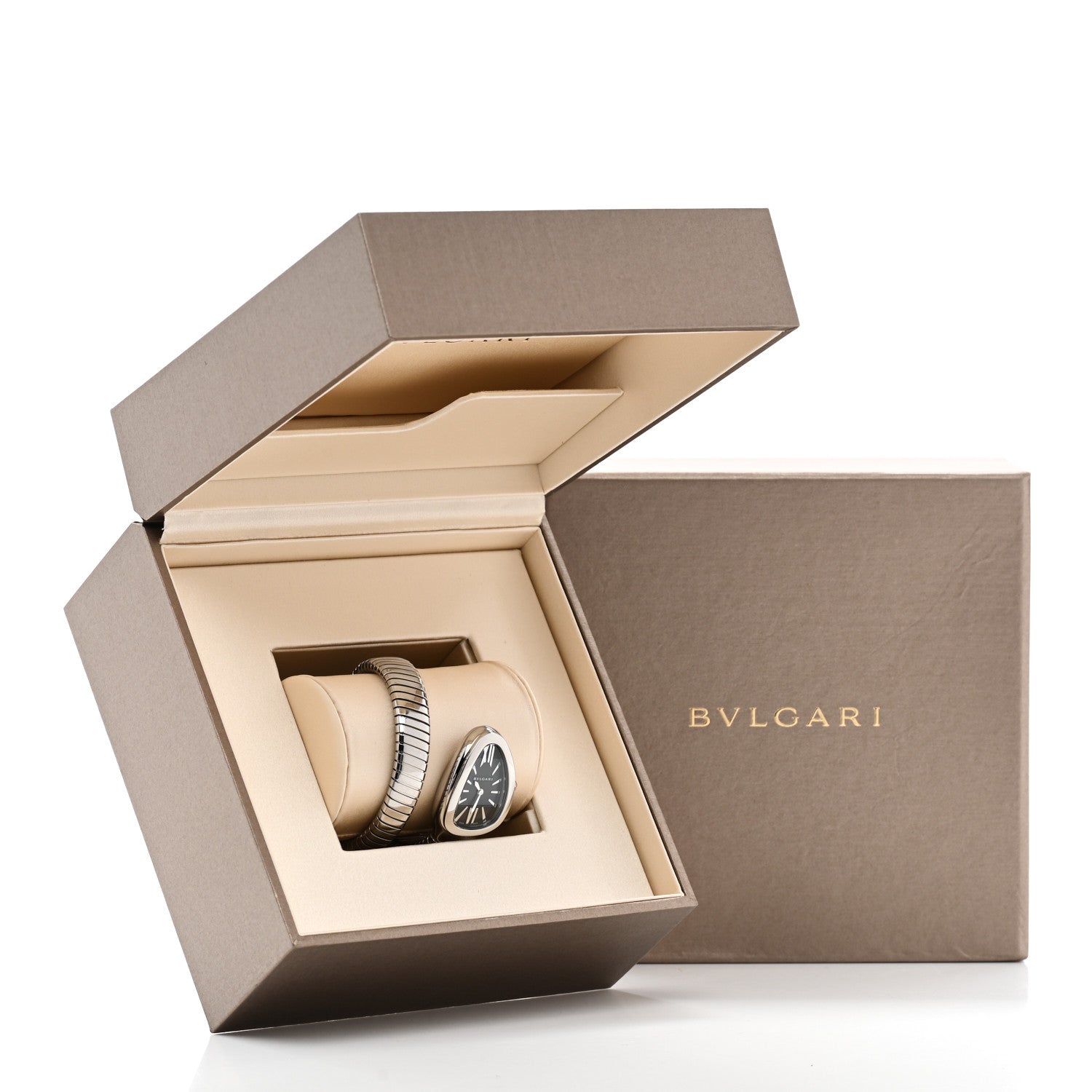 Bulgari Stainless Steel 35mm Serpenti Tubogas Quartz Watch Black 5 of 5