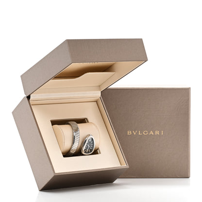 Bulgari Stainless Steel 35mm Serpenti Tubogas Quartz Watch Black 5 of 5