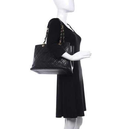 Chanel Caviar Quilted Grand Shopping Tote GST Black 2 of 13