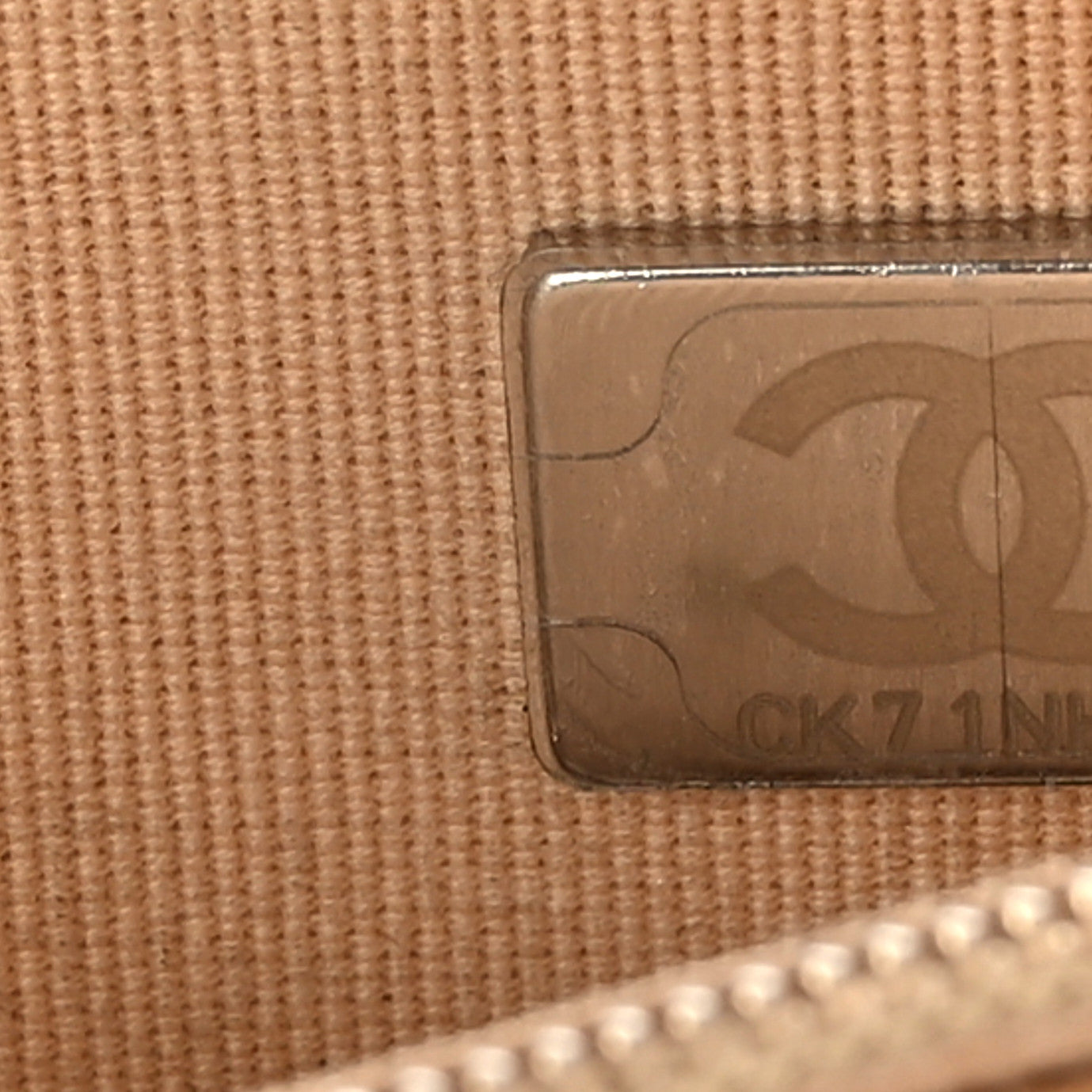 Chanel Caviar Quilted Wallet On Chain WOC Beige 7 of 9