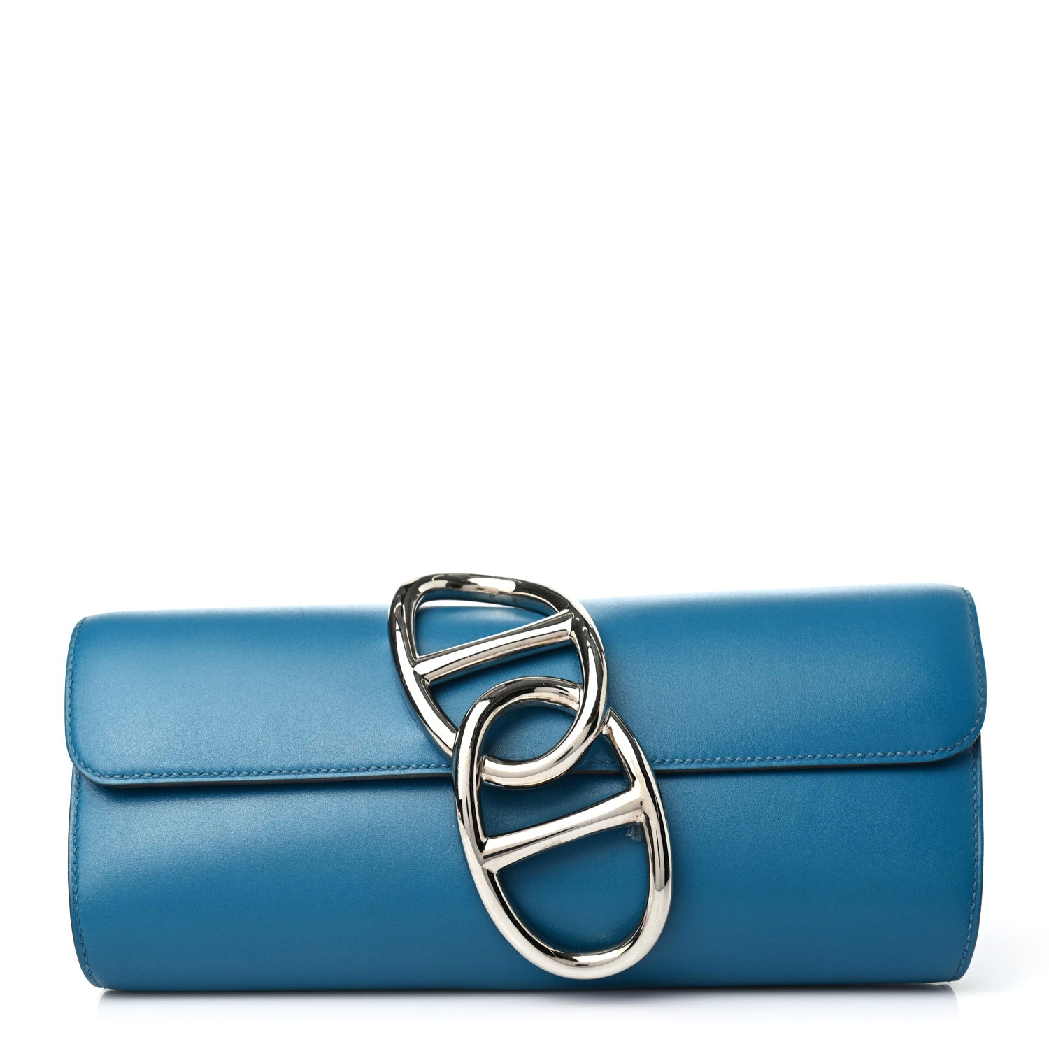 Hermes Tadelakt Egee Clutch Bleu Izmir 1 of 4