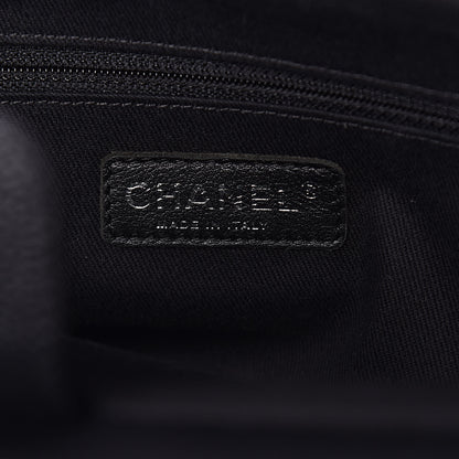 Chanel Soft Caviar CC Medium Top Handle Tote Black 6 of 14