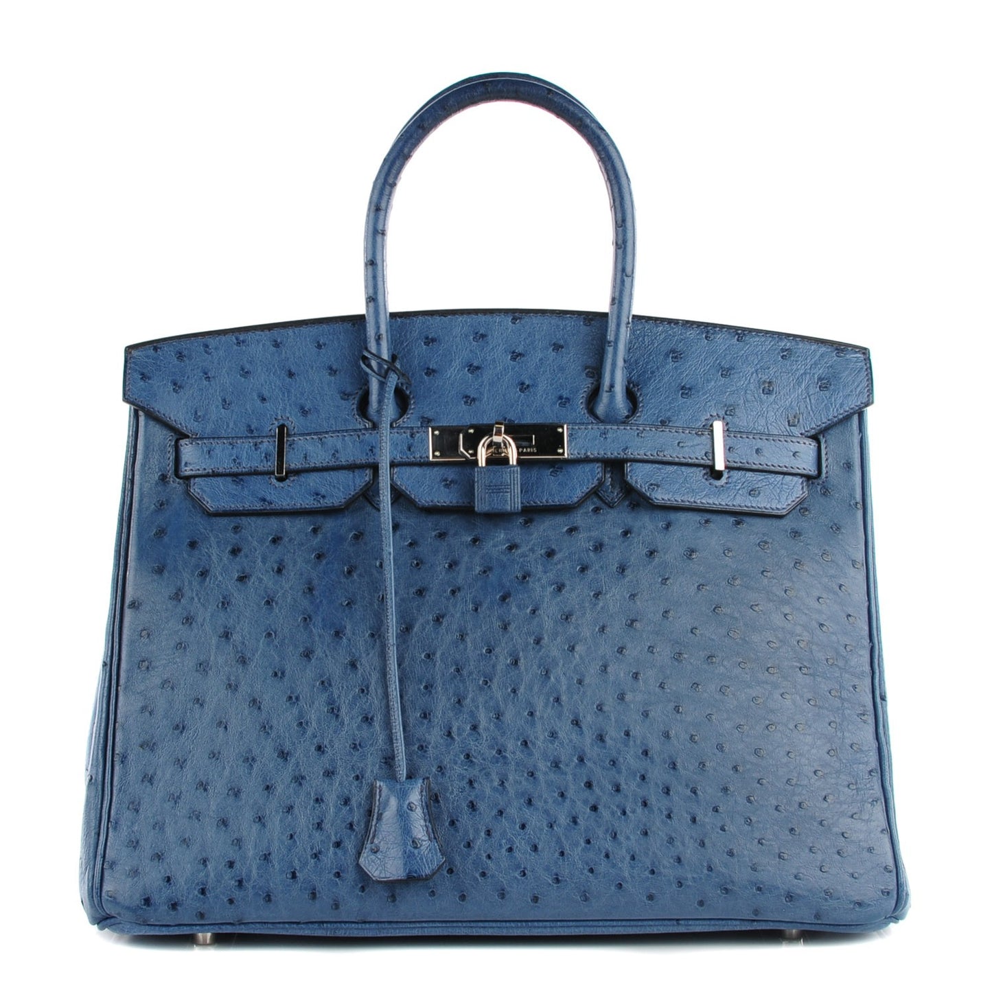 Ostrich Birkin 35 Bleu Roi