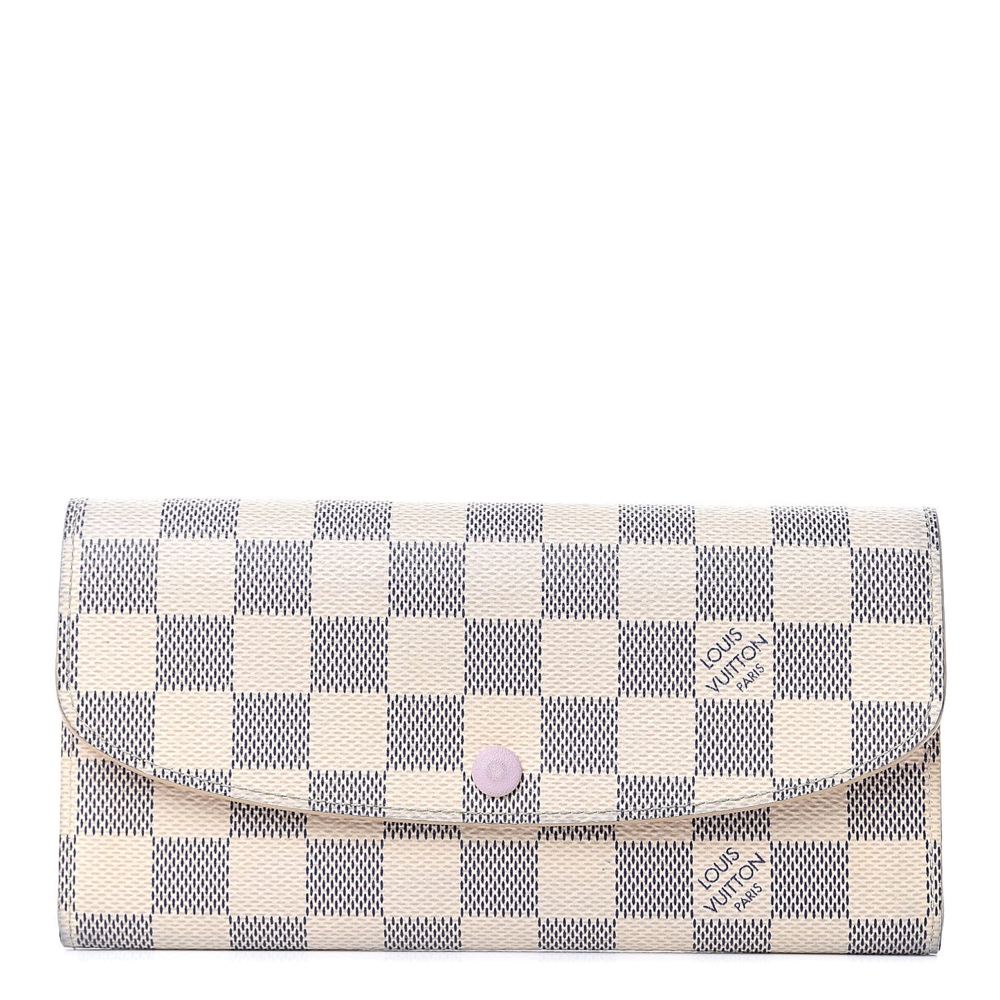 Damier Azur Emilie Wallet Rose Ballerine