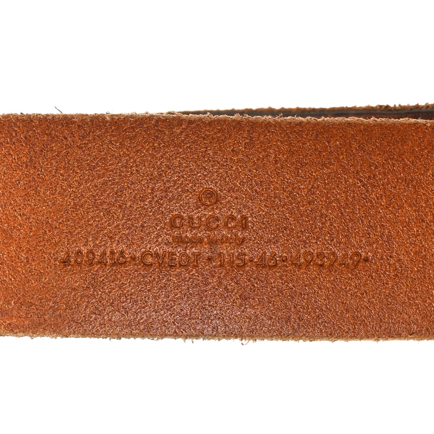 Gucci Faded Calfskin Double G 40mm Belt 115 46 Cuir 3 of 4