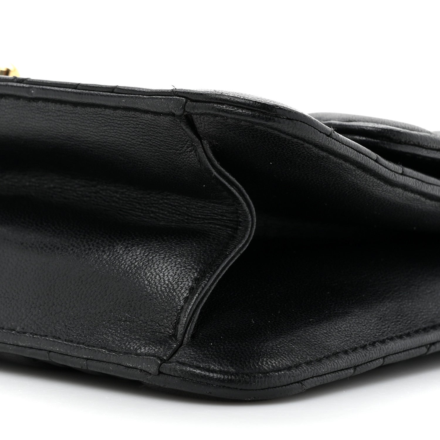 Christian Dior Lambskin Cannage Miss Dior Promenade Pouch Black 10 of 12