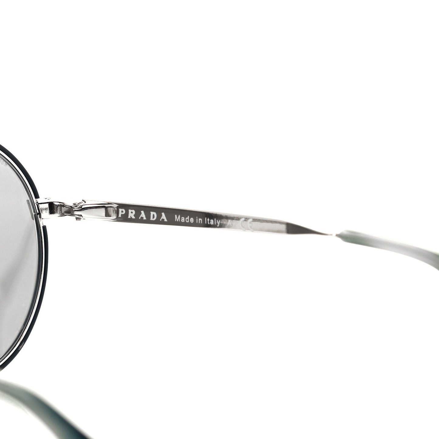 Round Sunglasses SPR 51S Black Silver