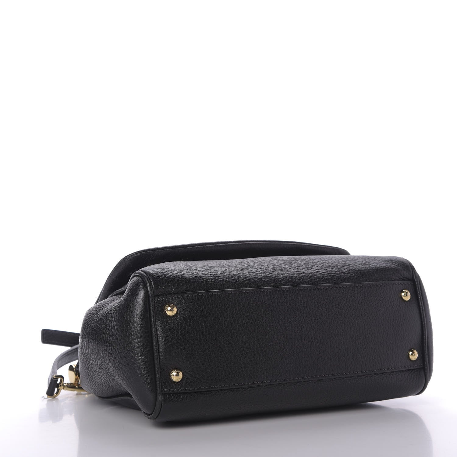 Dolce & Gabbana Grained Deerskin Medium Miss Sicily Satchel Black 4 of 9