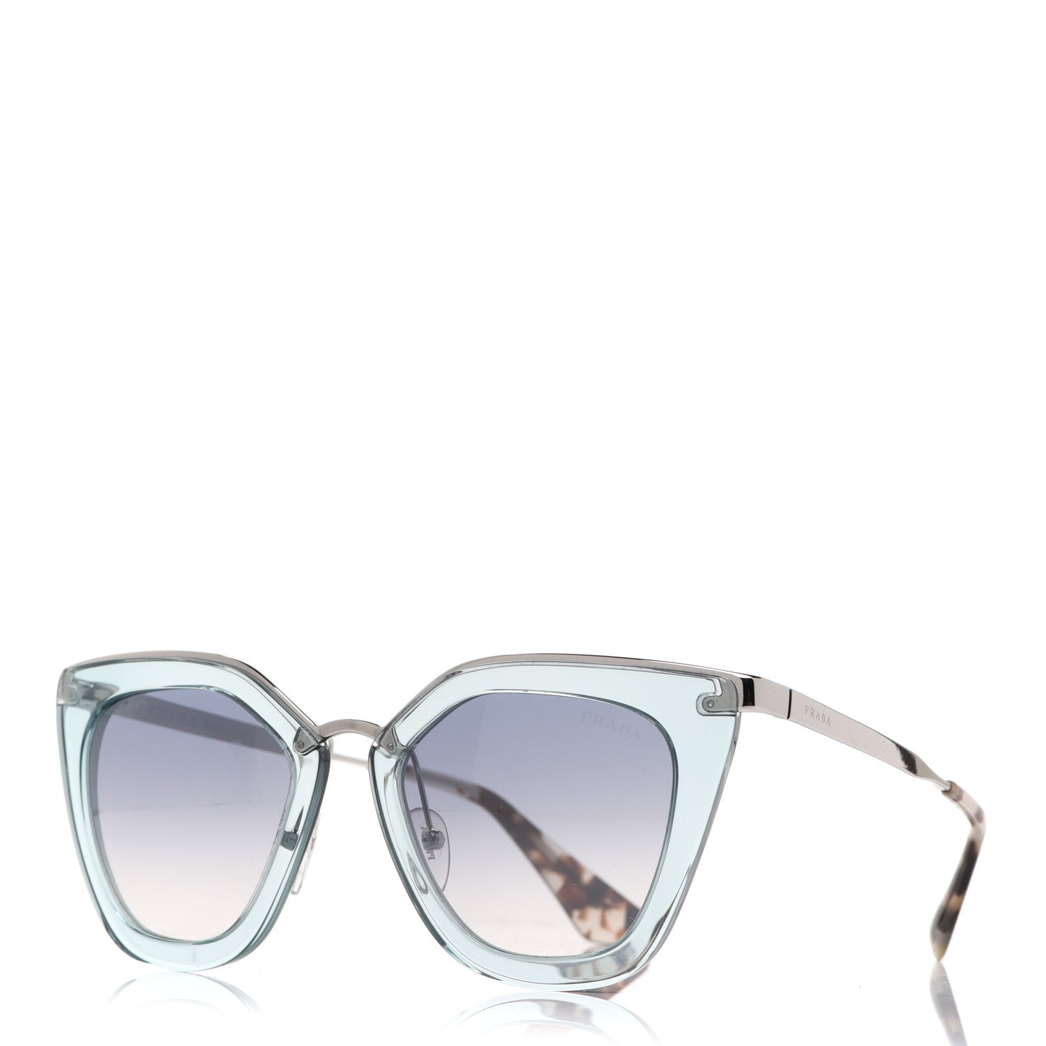 Prada Cinema Sunglasses SPR 53S Transparent Light Blue 1 of 7