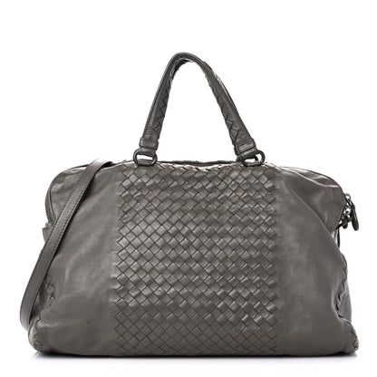 Bottega Veneta Calfskin Intrecciato Large Leggero Tote Kaki Fondente 1 of 43