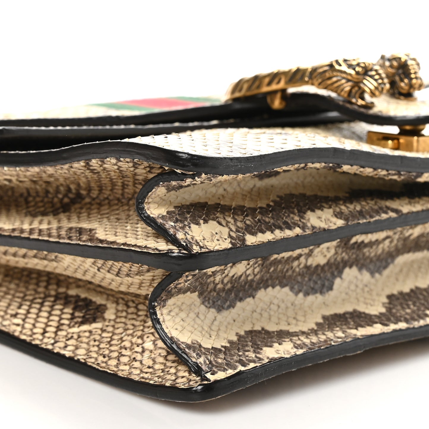 Snakeskin Web Medium Dionysus Shoulder Bag Natural