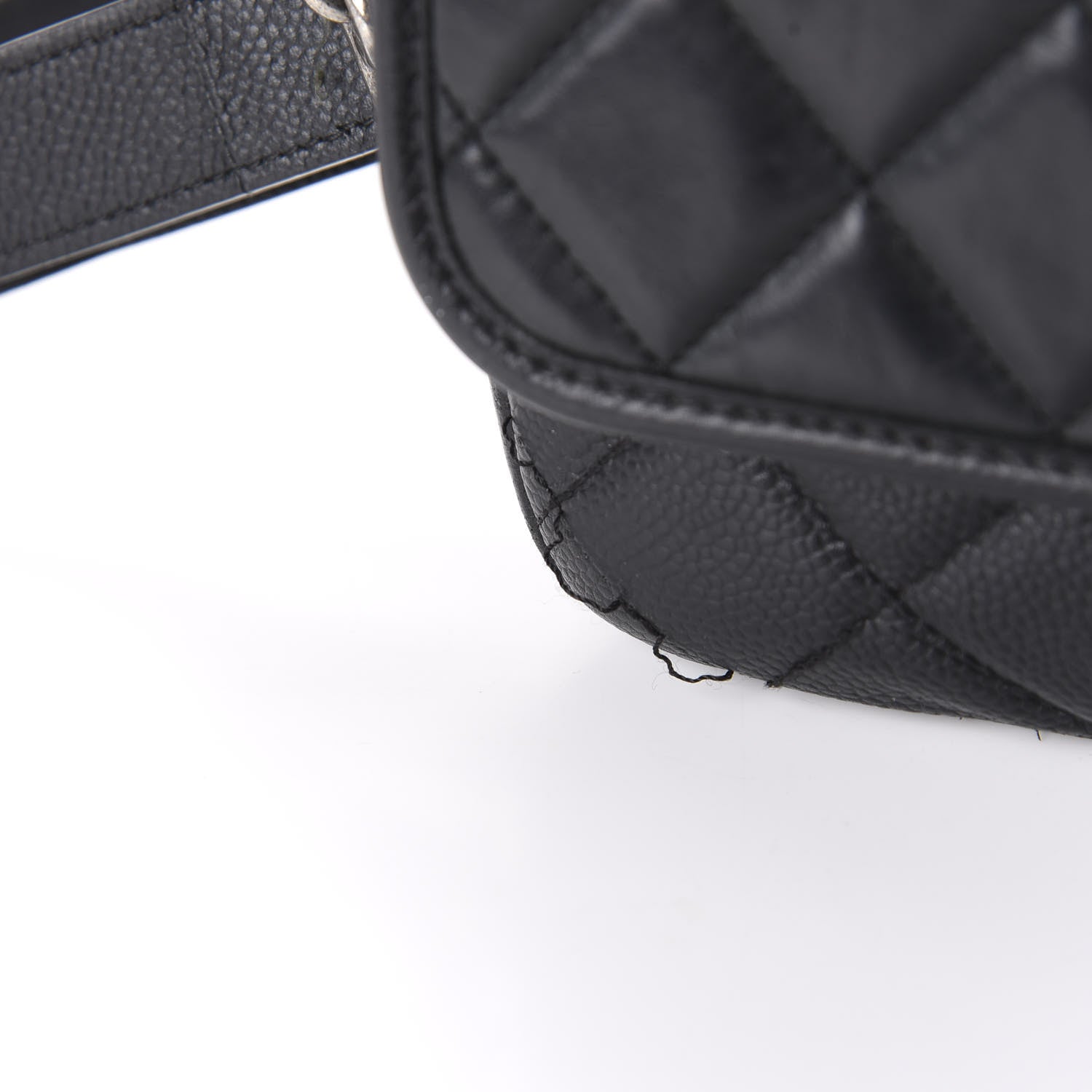 Chanel Caviar Iridescent Calfskin Quilted Medium Daily Carry Messenger Black 11 of 12