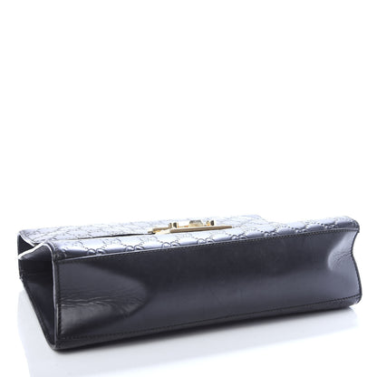 Gucci Guccissima Medium Padlock Shoulder Bag Black 5 of 17