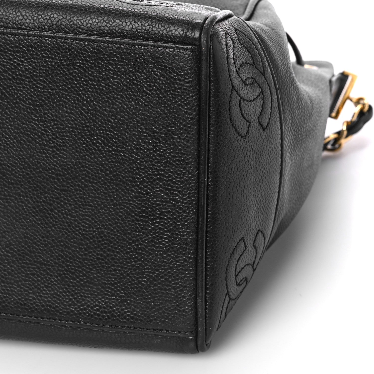 Chanel Caviar Drawstring Shoulder Bag Black 9 of 9