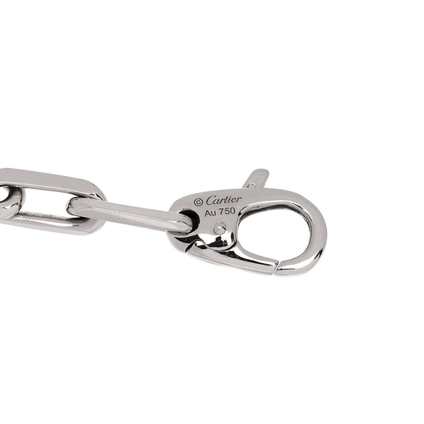 18K White Gold Santos de Cartier Bracelet