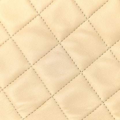 Chanel Lambskin Quilted Medium Double Flap Light Beige 18 of 21