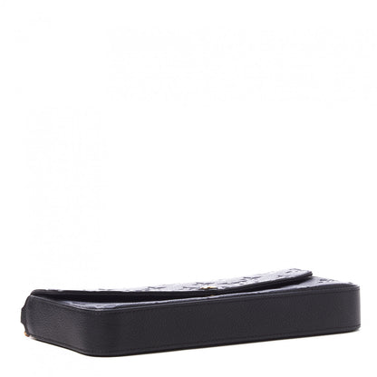Louis Vuitton Empreinte Pochette Felicie Chain Wallet Black 5 of 9