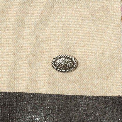 Chanel Cashmere Paris Dallas Fringe Scarf Beige Camel Pink 4 of 7