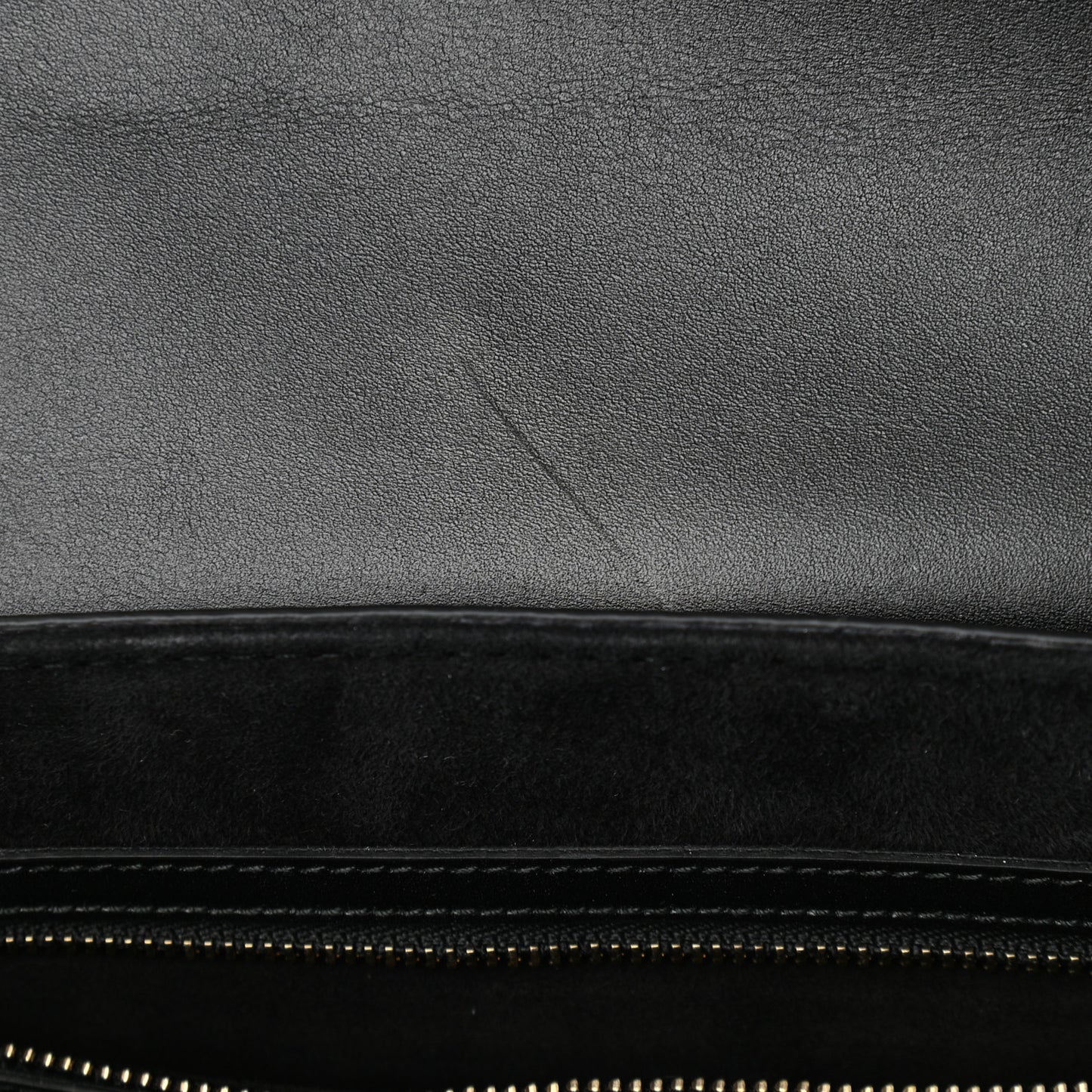 Calfskin D Fence Saddle Bag Black