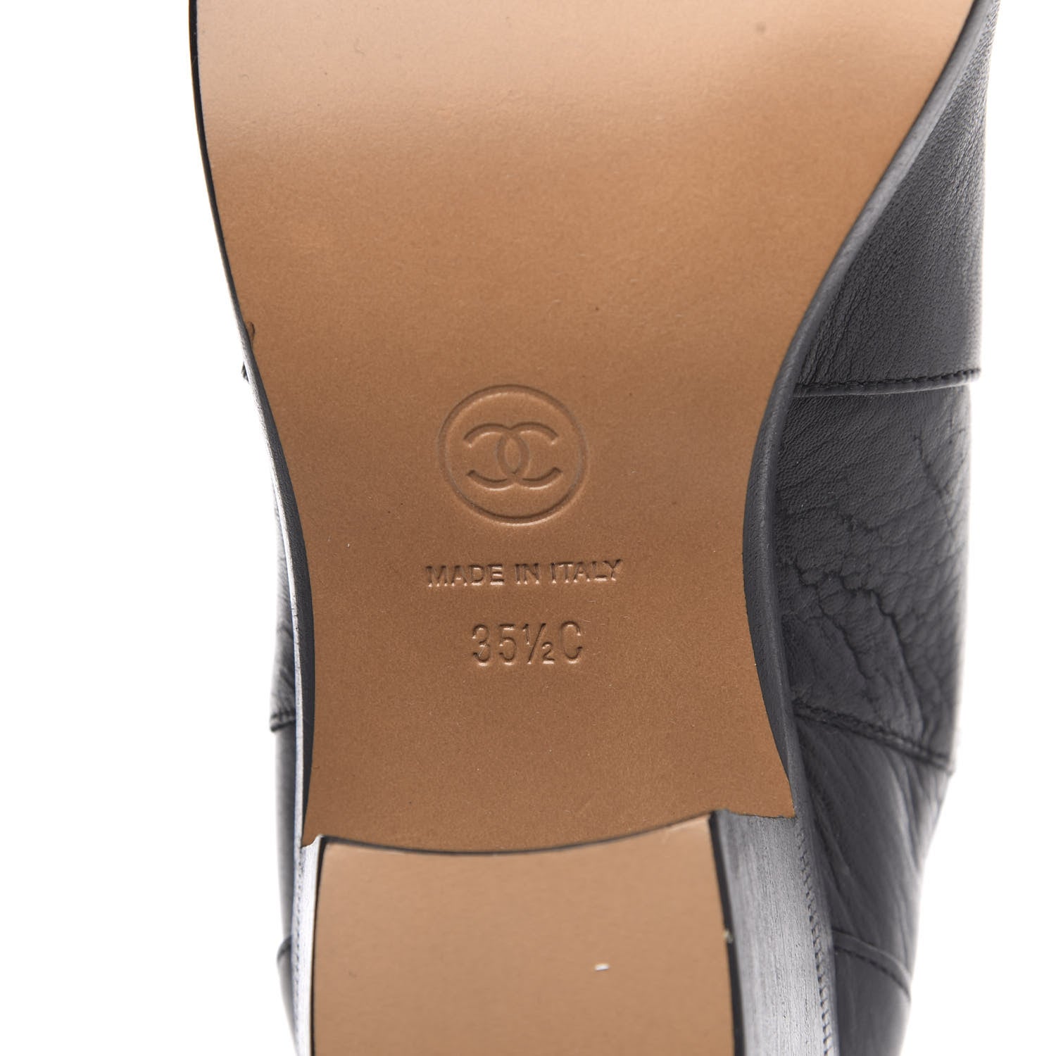 Chanel Calfskin Elastic Short Boots 35.5 Black 6 of 9