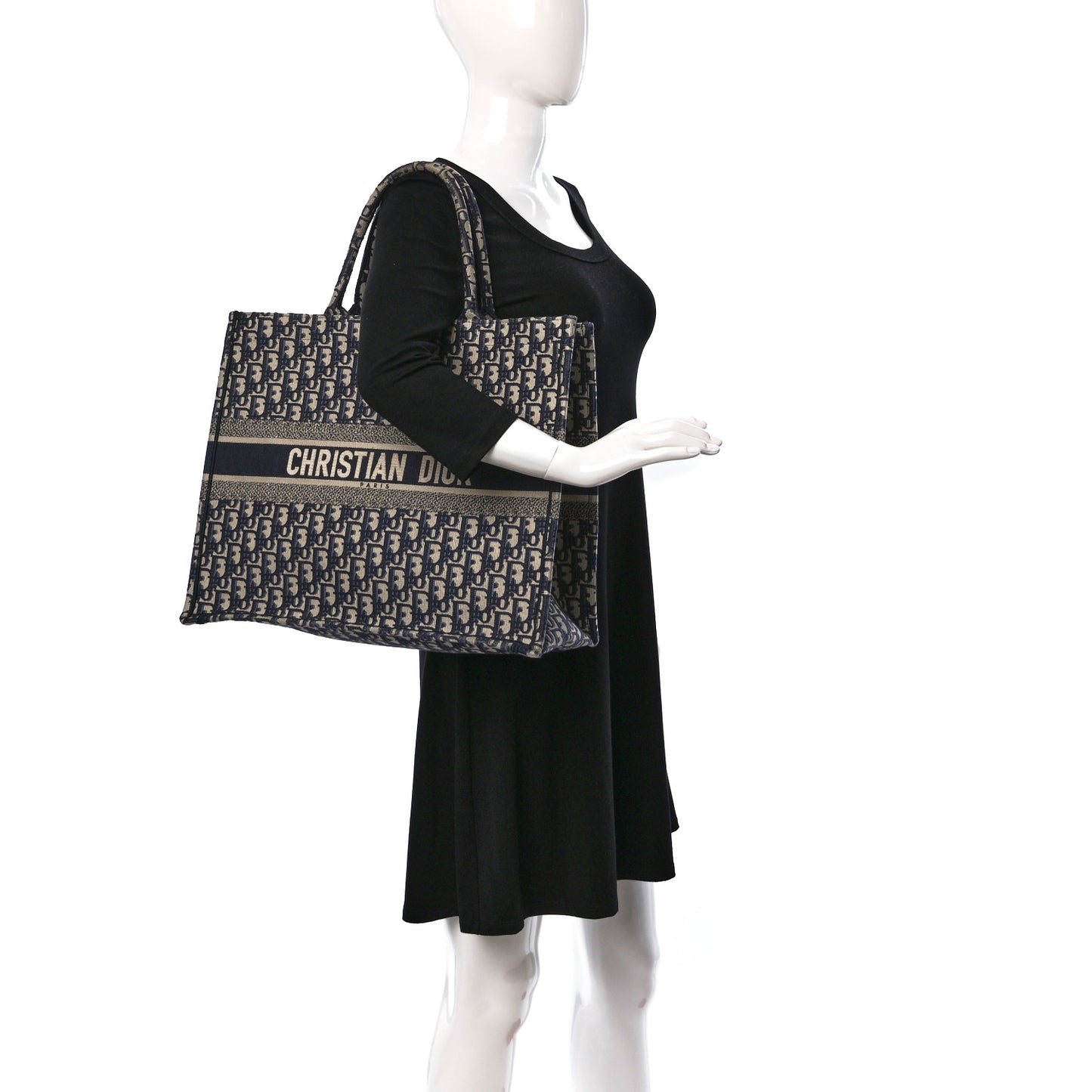 Oblique Large Book Tote Blue Multicolor