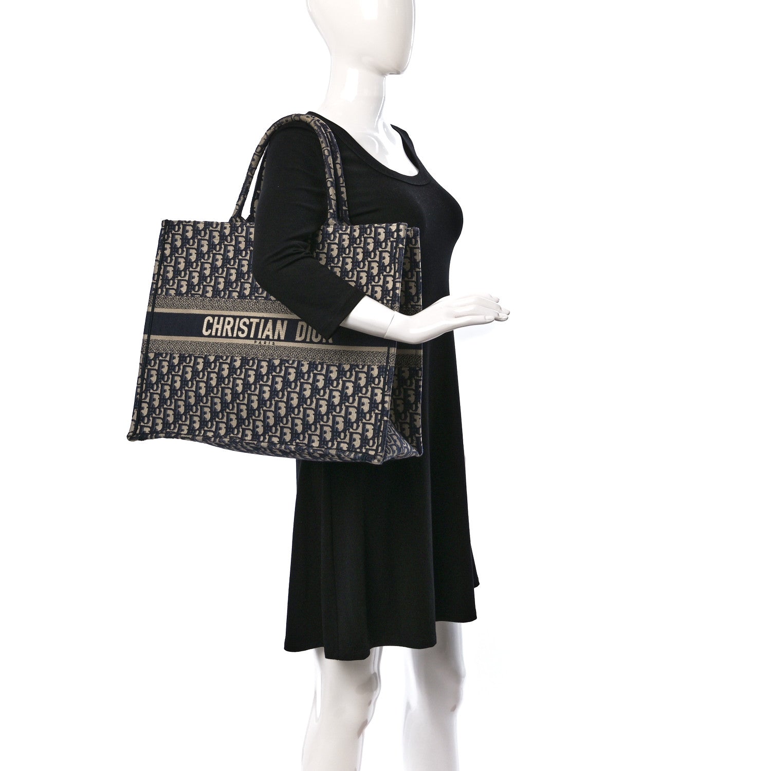 Christian Dior Oblique Large Book Tote Blue Multicolor 2 of 14