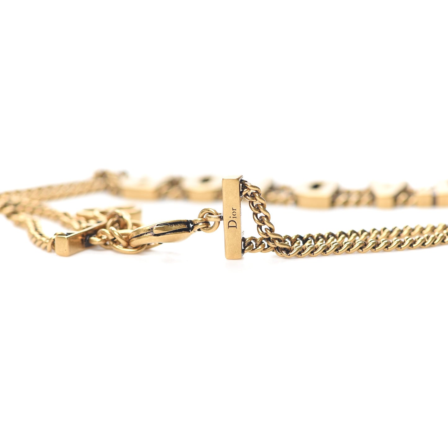 Metal J'Adior Choker Necklace Aged Gold