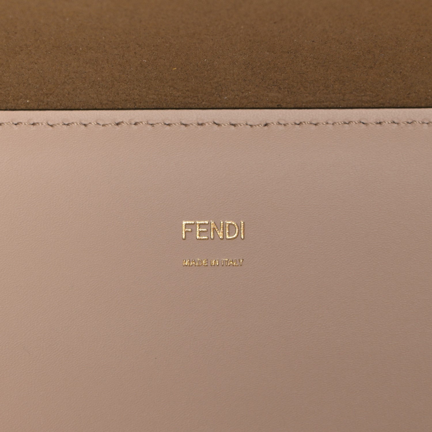 Fendi Vitello King Plexiglass Logo Embossed Medium Fendi Sunshine Shopper Tote Poudre 6 of 10